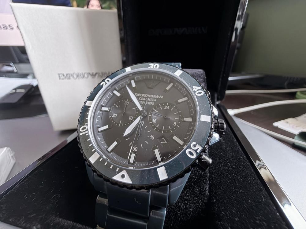 NOVO! Relógio Emporio Armani Diver Ceramic
